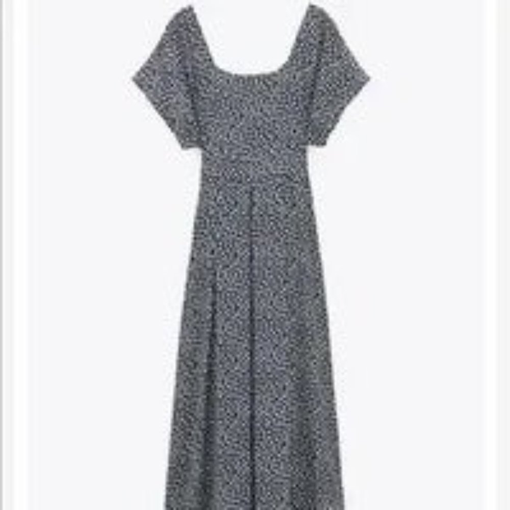 Zara Floral Print Midi Dress Size Small - Picture 8 of 14